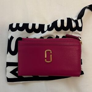 Marc Jacobs Fuchsia Leather Wallet
